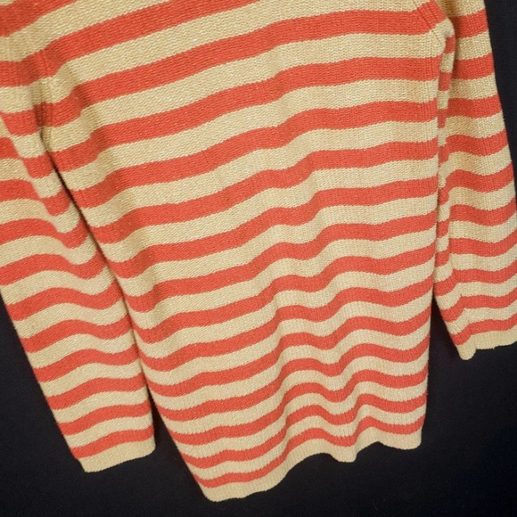 Bechamel vintage Striped Red and Gold sweater size small - Picture 7 of 7